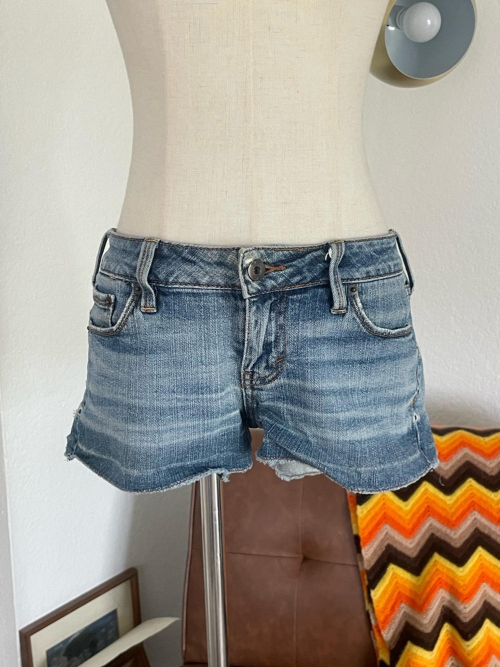 Y2K TILT Denim Jean Low Rise Cut Off Shorts